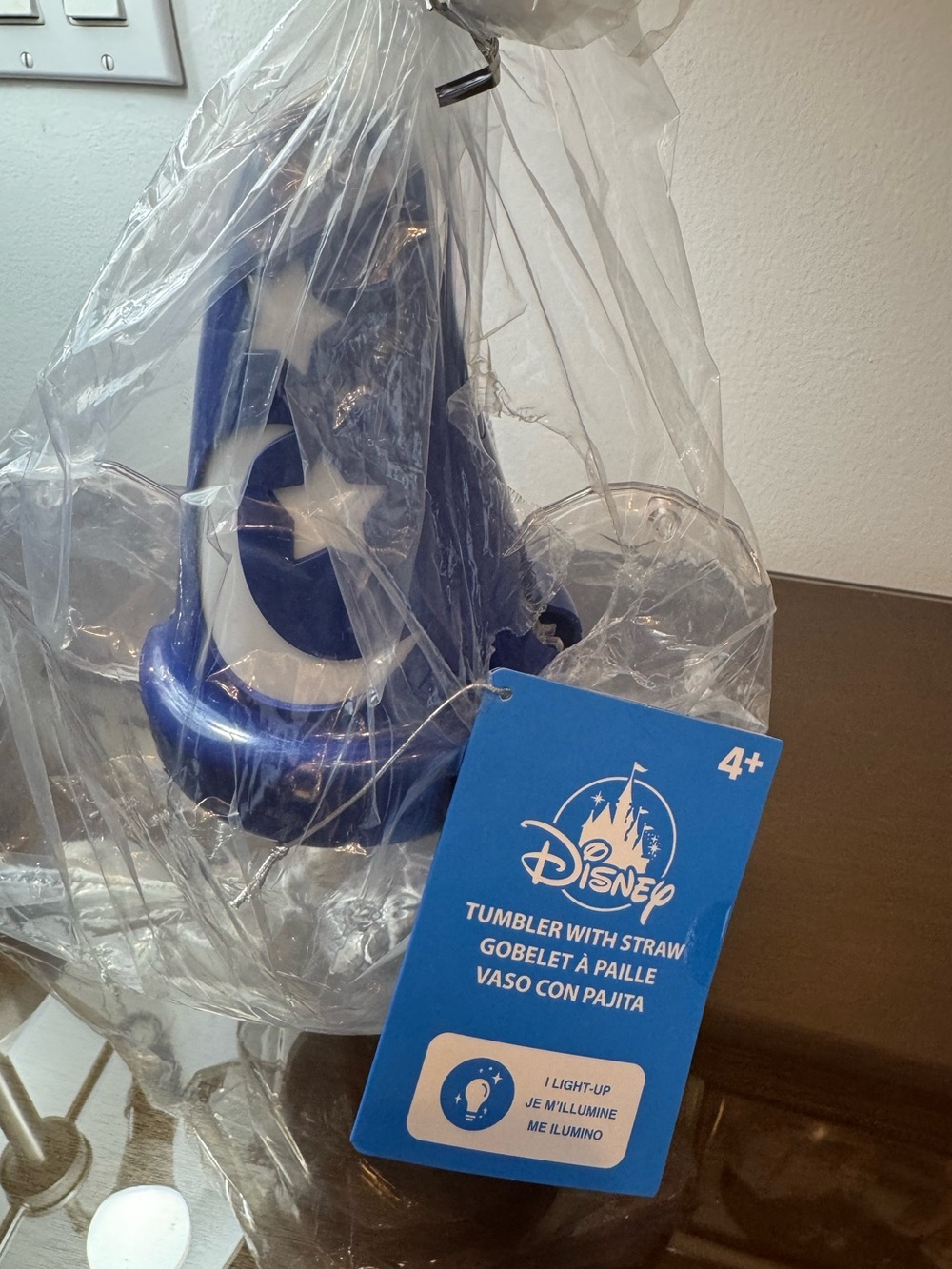 NEW Disney Light-Up Sorcerer 18 Oz. Light Up Tumbler with Straw - Picture 5 of 7
